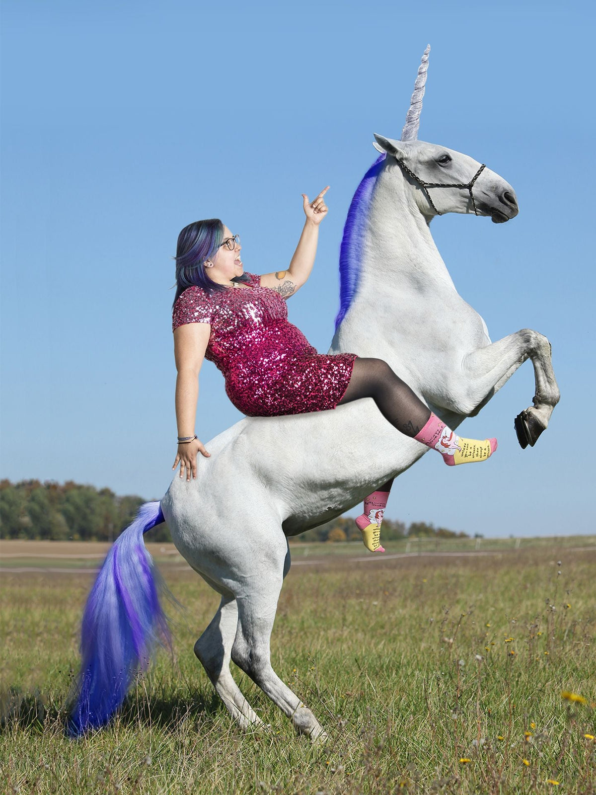 Always Be A Unicorn Women's Socks by Blue Q – image 10