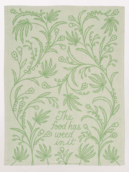 Food Has Weed In It Dish Towel by Blue Q – image 3