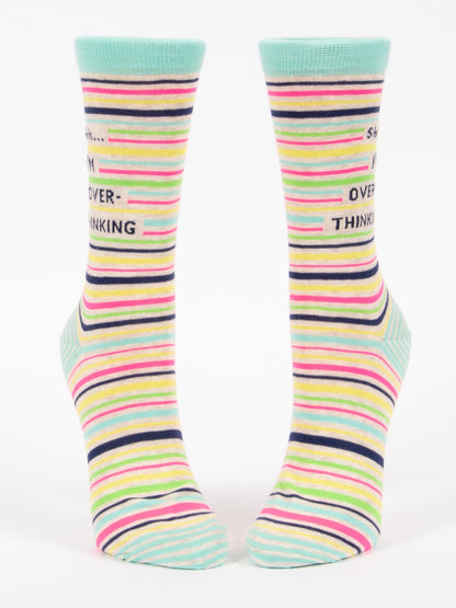 Shhh..I'm Overthinking Women's Socks by Blue Q – image 4