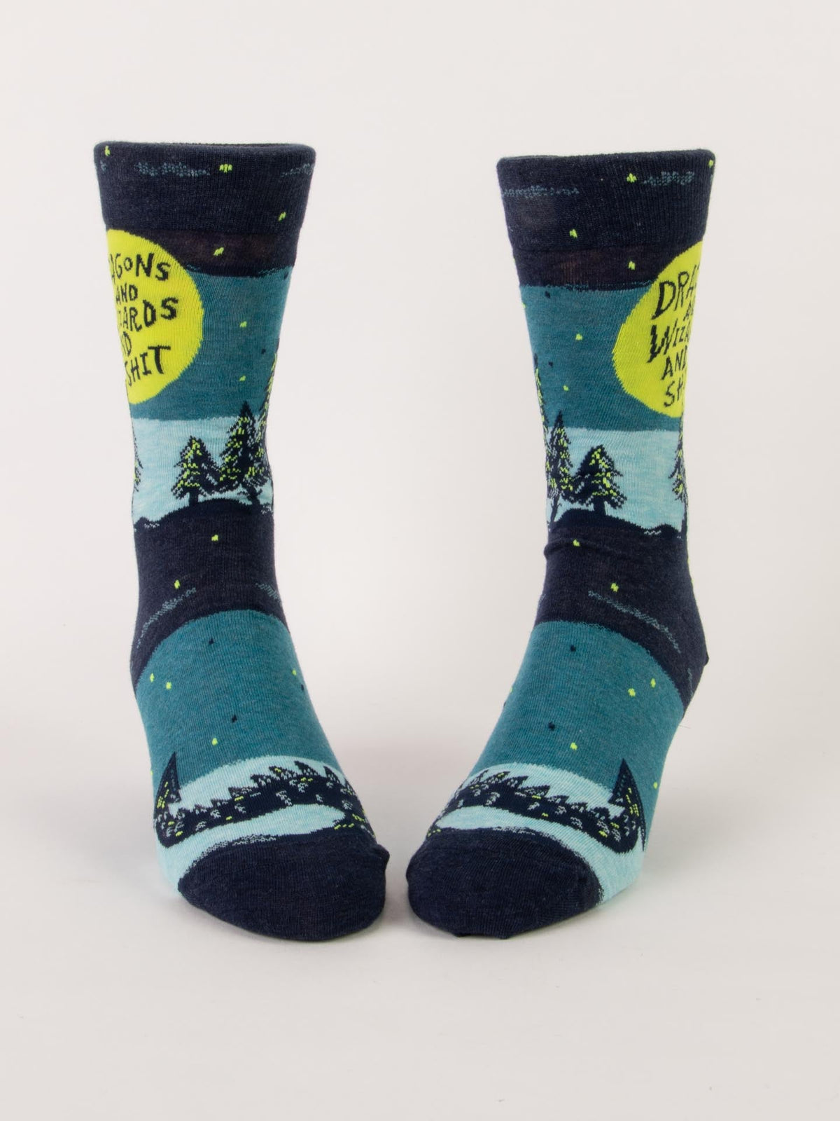 Dragons & Wizards & Shit Men's Socks by Blue Q – image 6