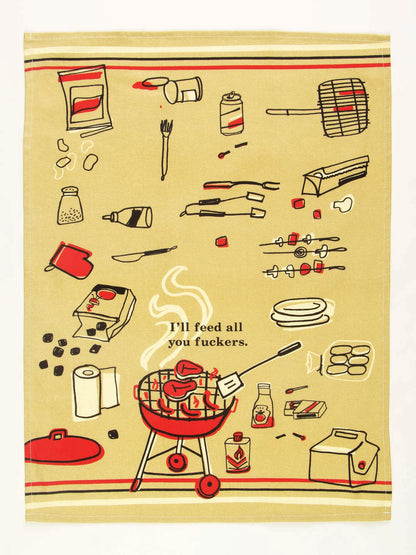 I'll Feed All You Fuckers Dish Towel - NEW! by Blue Q – image 3