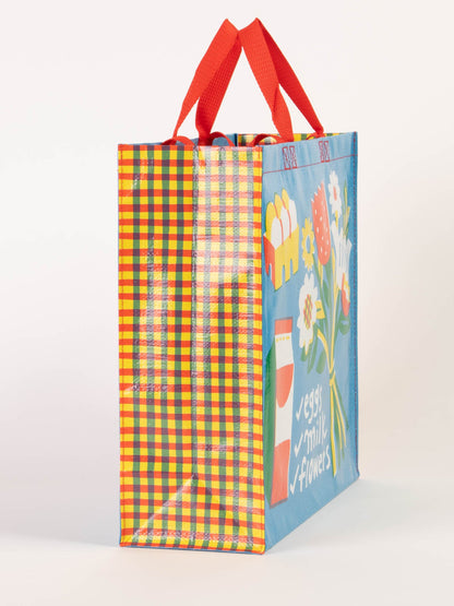 Eggs Milk Flowers Shopper - NEW! by Blue Q – image 4