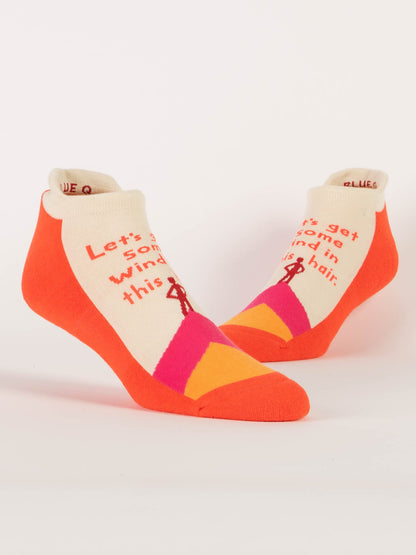 SW309S Wind In Hair Sneaker Socks S/M - NEW! by Blue Q – image 3
