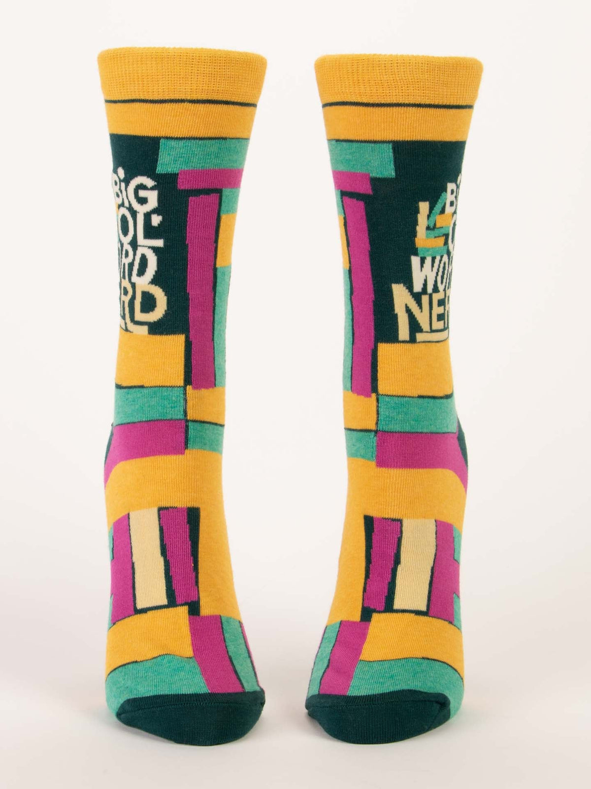 Big 'Ol Word Nerd Crew Socks by Blue Q – image 5