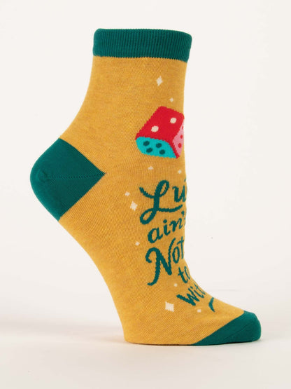 Luck Ain't Nothin' Ankle Socks by Blue Q – image 7