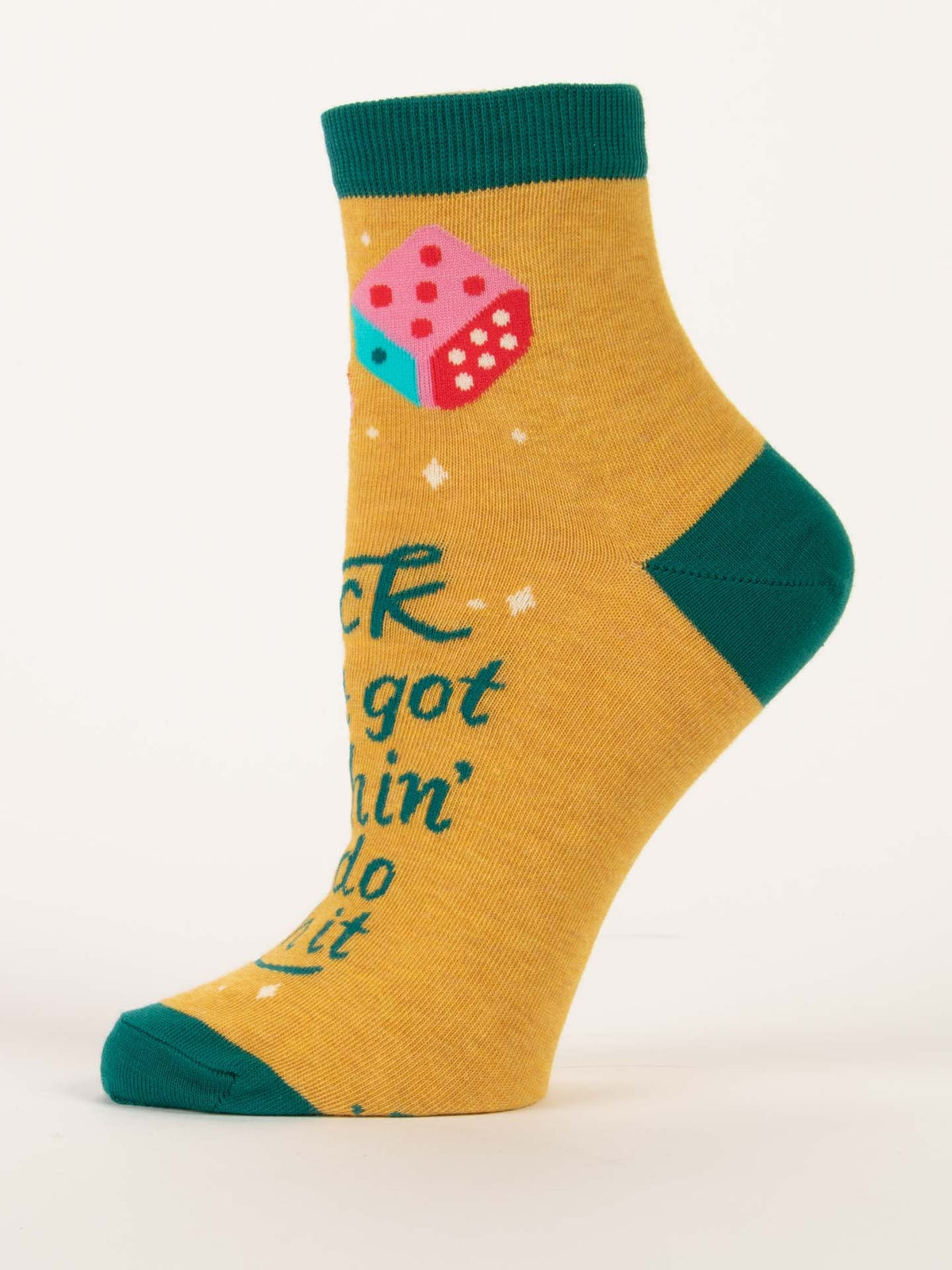 Luck Ain't Nothin' Ankle Socks by Blue Q – image 9