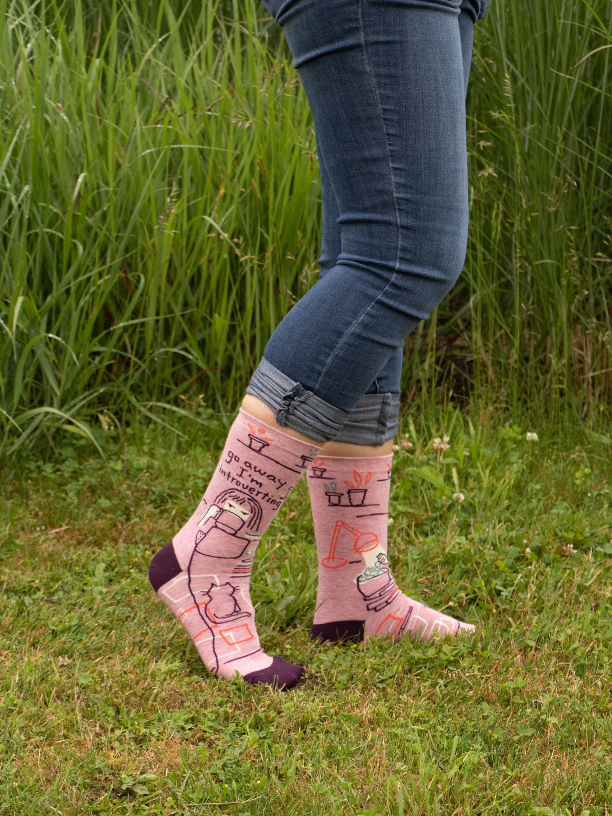 Go Away Introverting Women's Socks by Blue Q – image 13