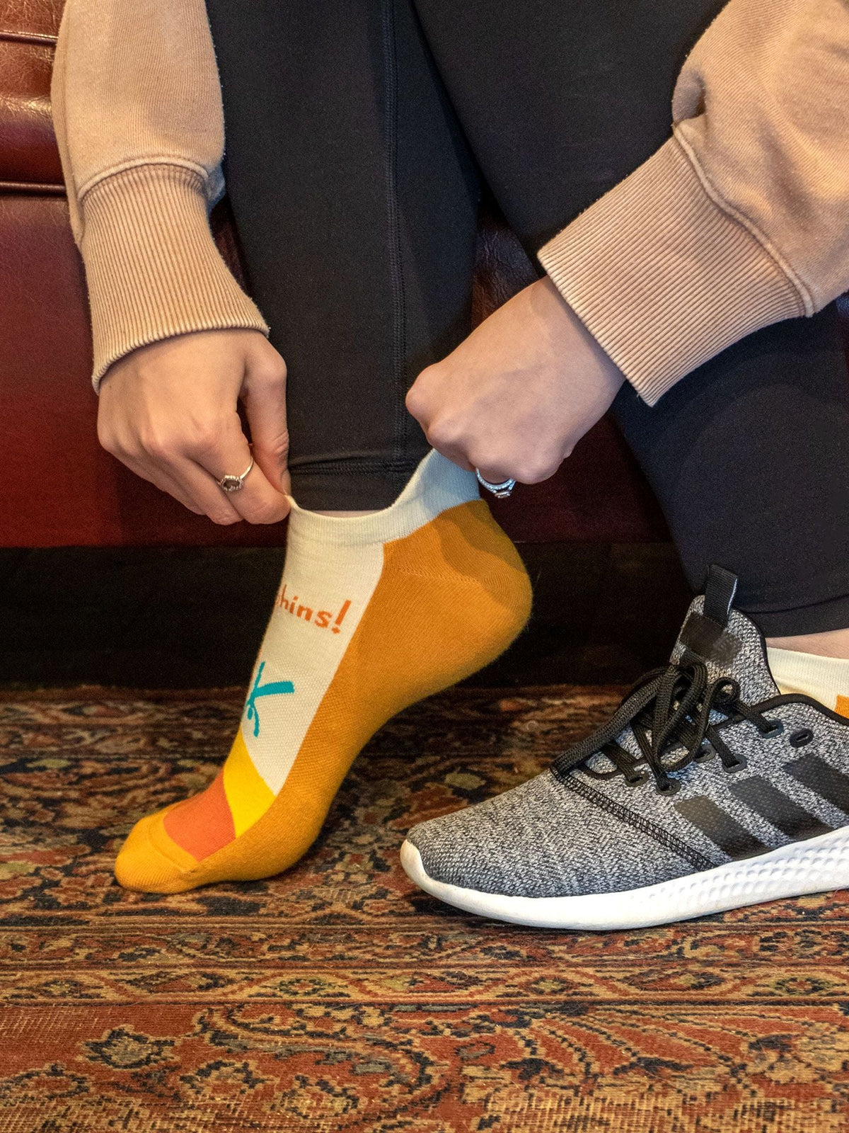 SW308S Endorphins Fuck Sneaker Socks S/M - NEW! by Blue Q – image 3