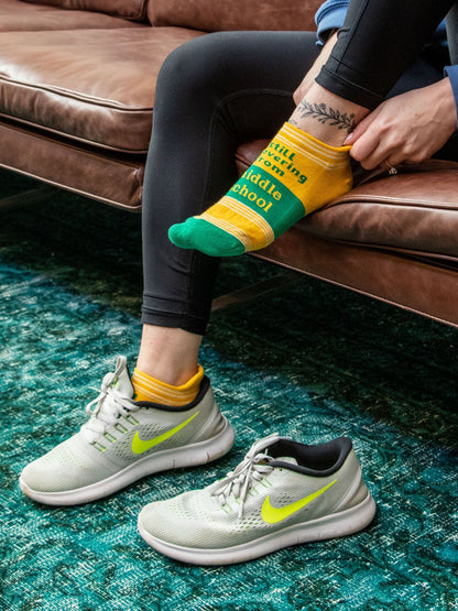 SW311X Middle School SneakerSocksL/XL - NEW! by Blue Q – image 4