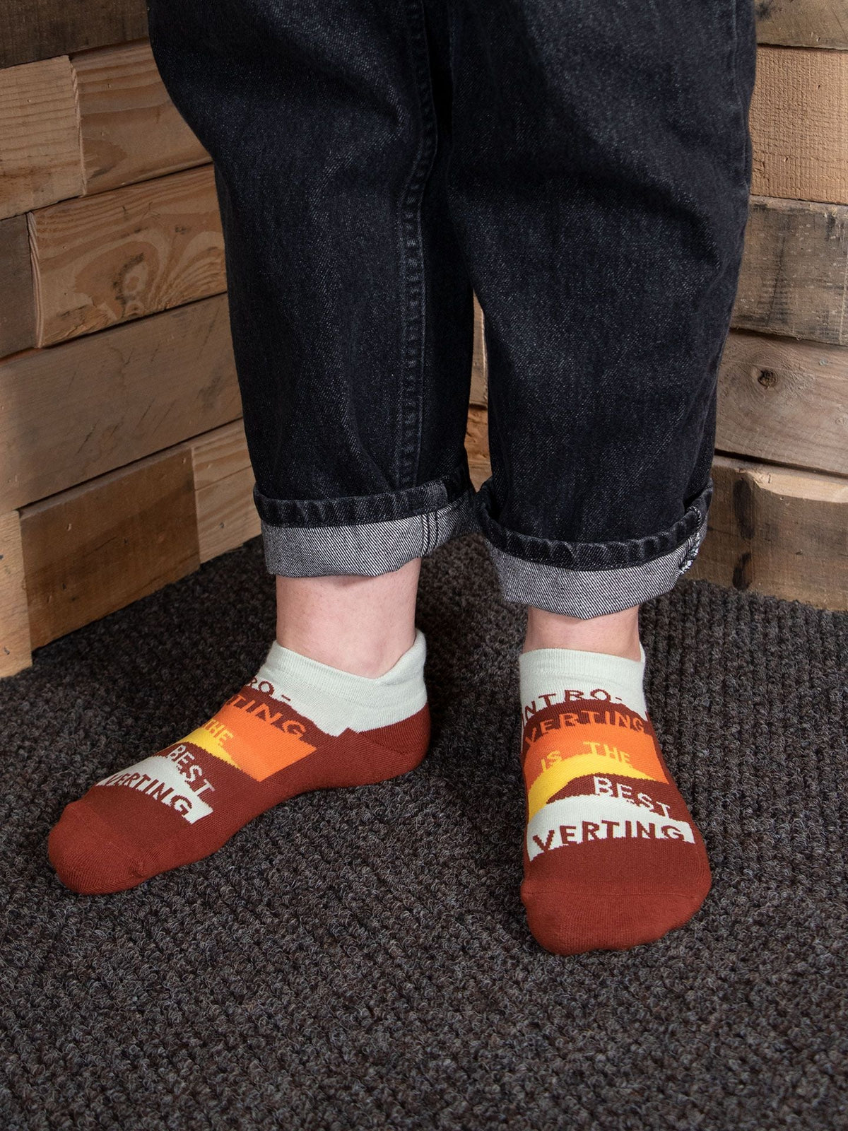 SW322X Introverting Sneaker Socks L/XL  - new! by Blue Q – image 3