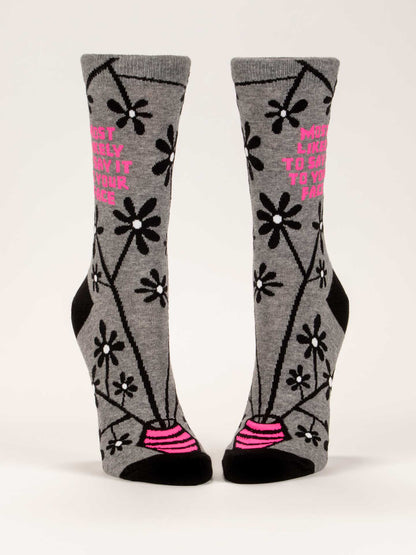 Say It To Your Face Crew Socks - new! by Blue Q – image 3