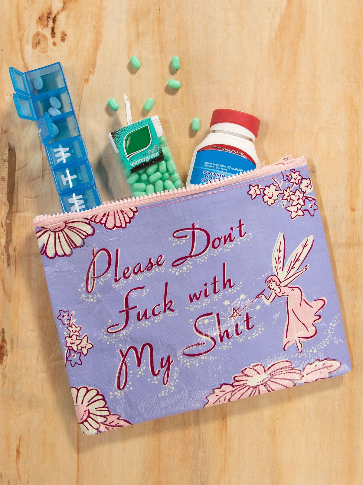 Please Don't Fuck with My Shit Zipper Pouch by Blue Q – image 4