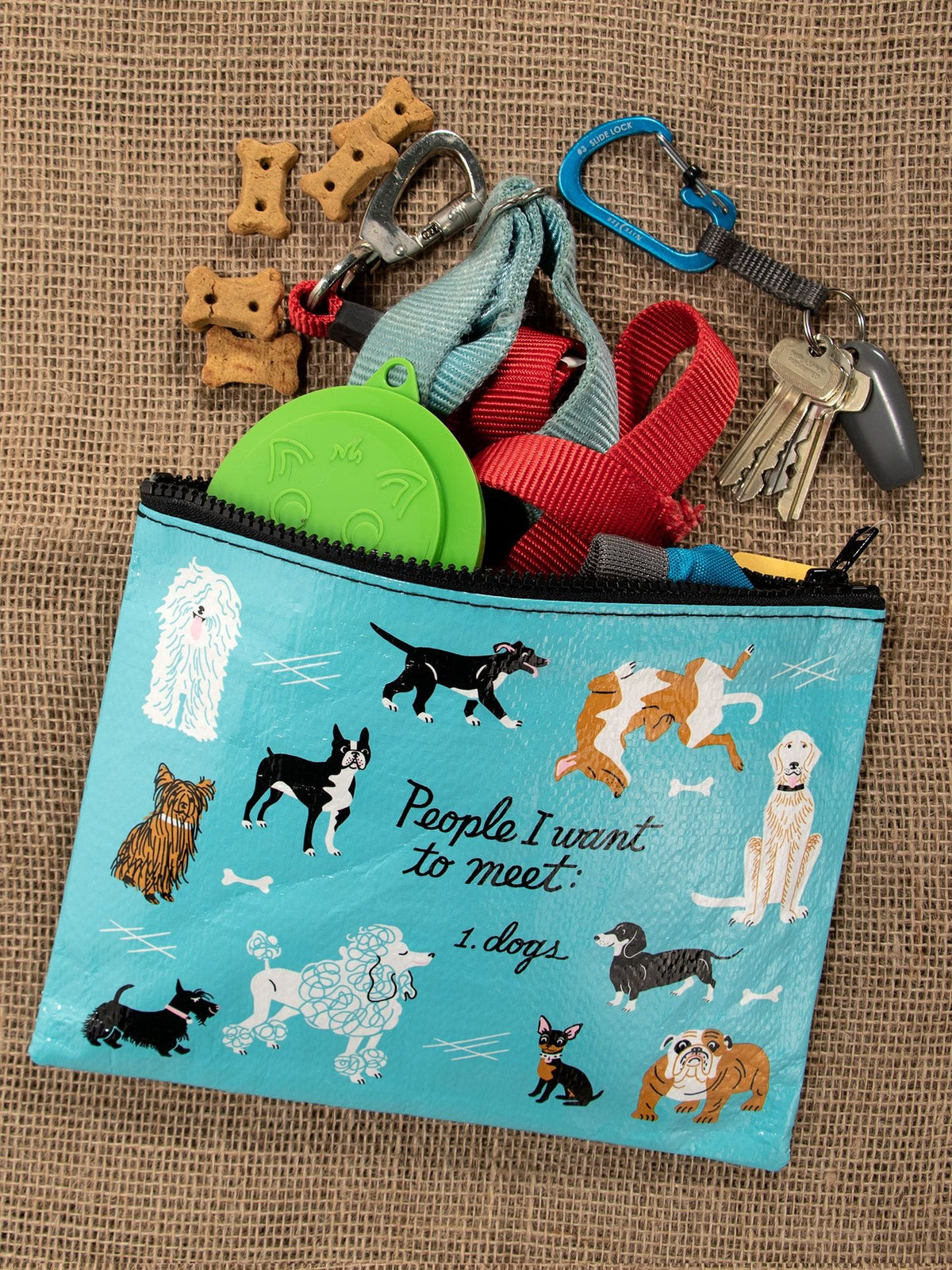People To Meet: Dogs Zipper Pouch by Blue Q – image 4