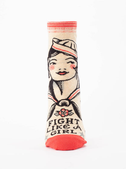 SW632 Fight Like A Girl Ankle Socks