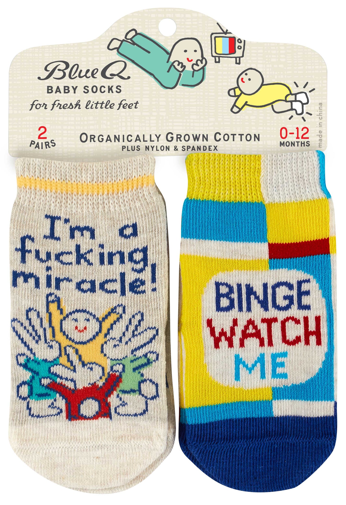 SW225 Miracle/Binge Watch Baby Socks