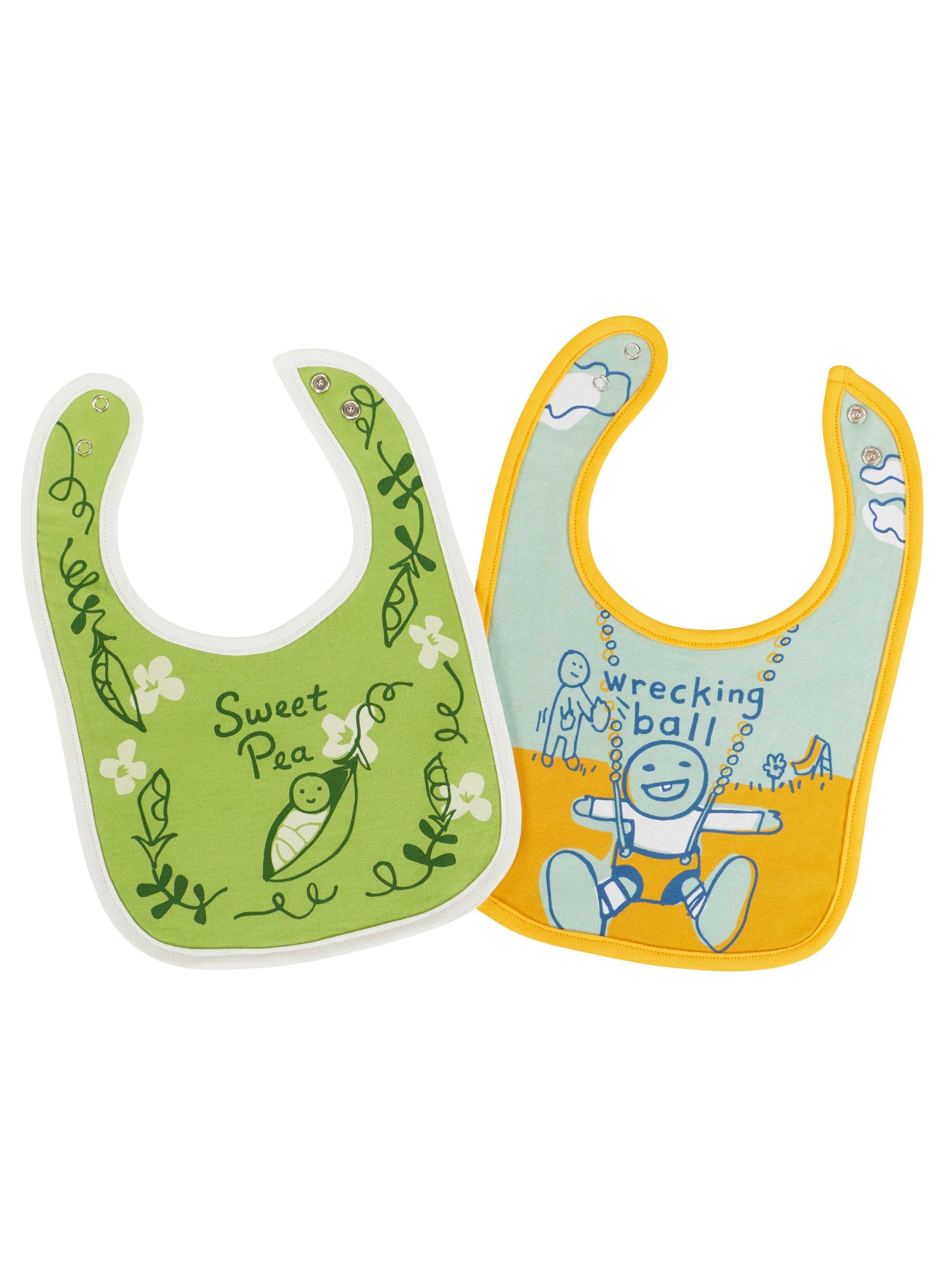 BB104 Sweet Pea/ Wreck Ball Baby Bibs