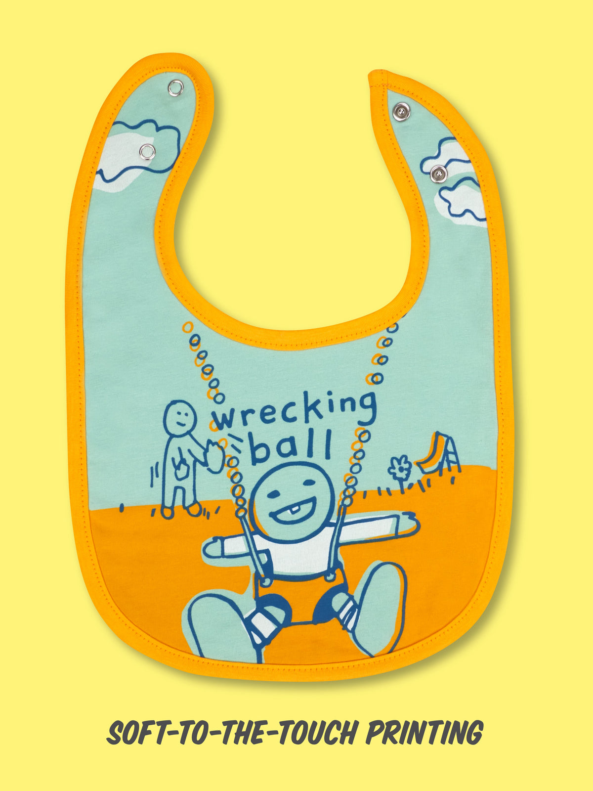 Sweet Pea/ Wreck Ball Baby Bibs by Blue Q – image 5