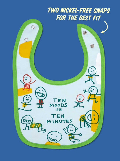 Ten Moods/ My Voice Baby Bibs by Blue Q – image 4