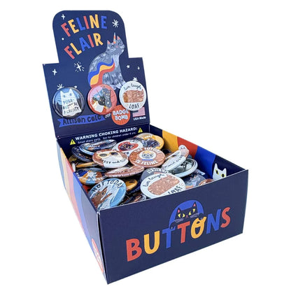 BB5410 Feline Flair 1.25" Button Box