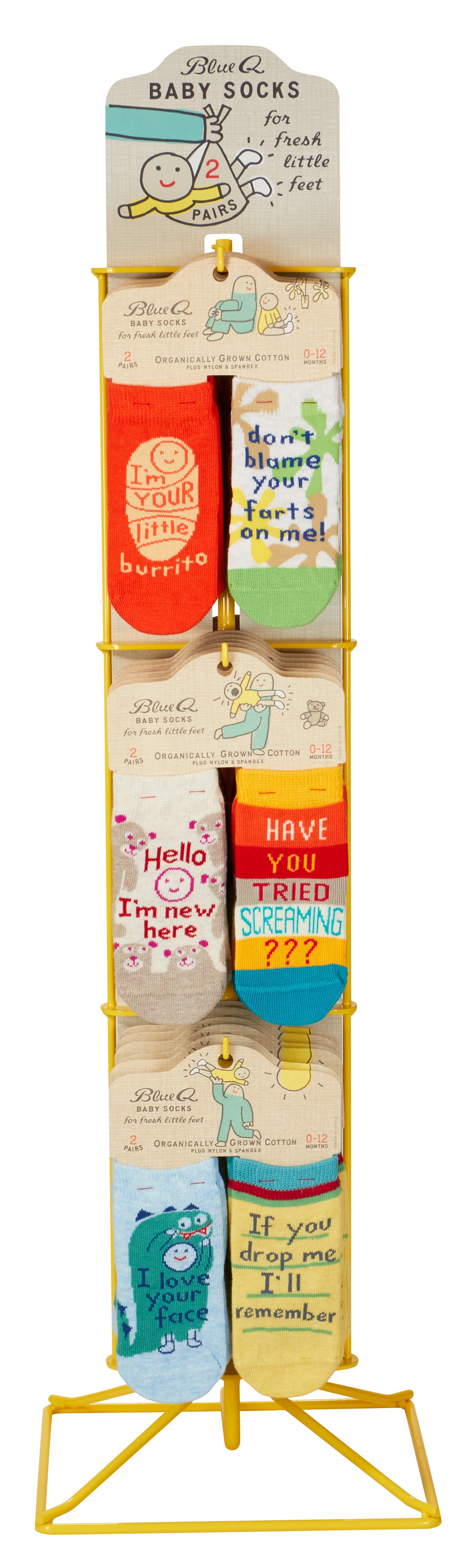 BS468 Baby Sock Counter Display Stand + Best Sellers
