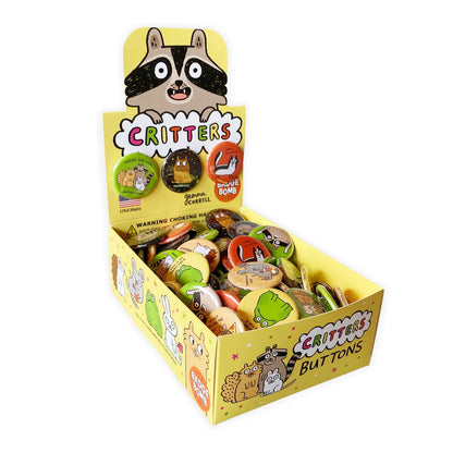 BB5528 Critters 1.25" Button Box