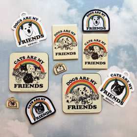 CSTBB31 Cats Are My Friends Coaster