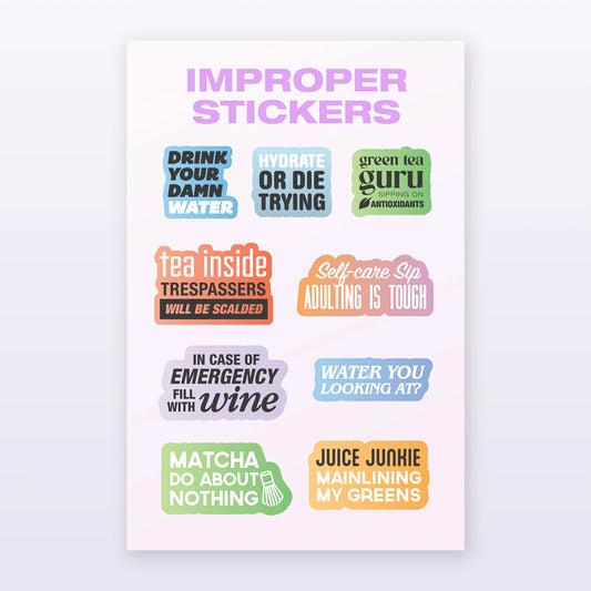 Improper Cup Stickers – Incognito UK