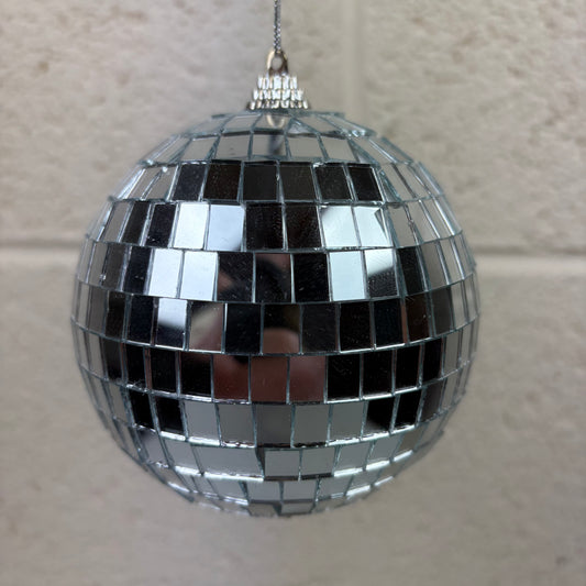 Silver Mirror Disco Ball - 10cm