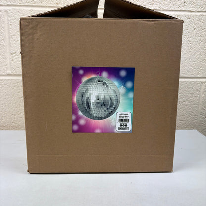 Silver Mirror Disco Ball - 30cm - Large size