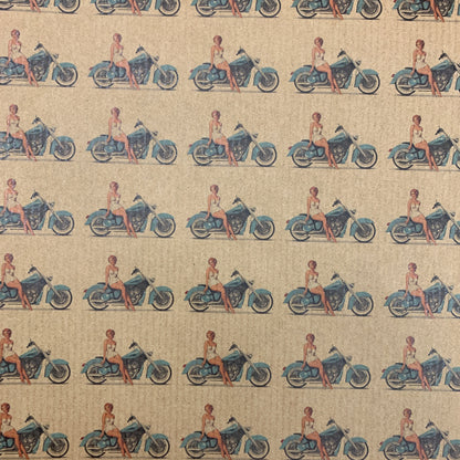 Wrapping Paper: Motorbike  - 1 sheet