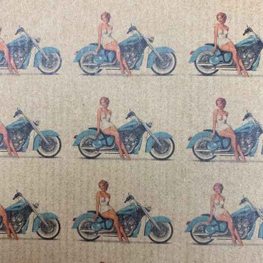 Wrapping Paper: Motorbike  - 1 sheet