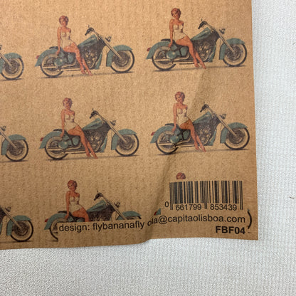 Wrapping Paper: Motorbike  - 1 sheet