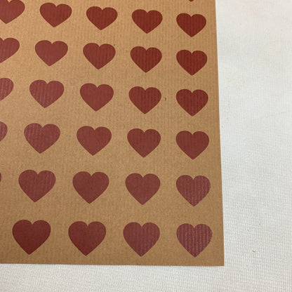 Red Heart Wrapping Paper (1 sheet)