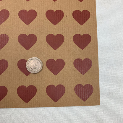 Red Heart Wrapping Paper (1 sheet)