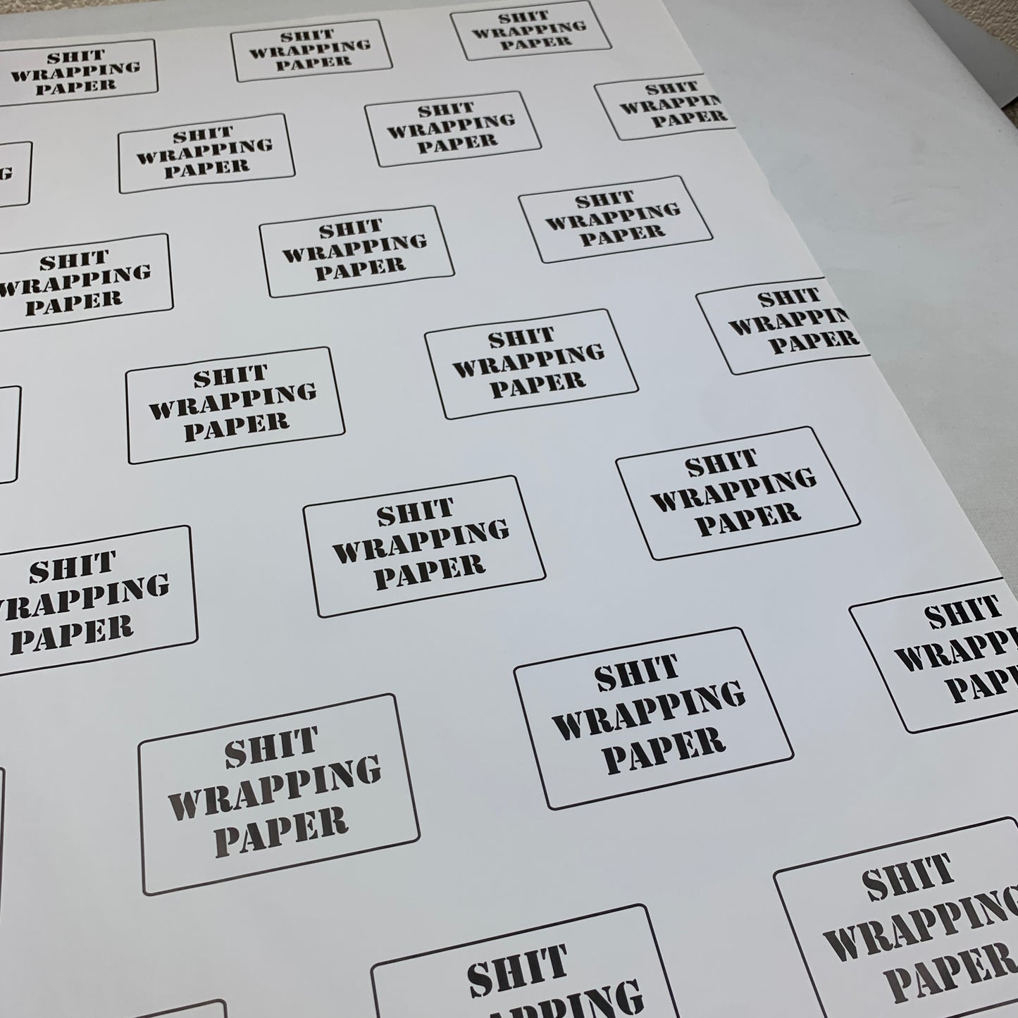 Shit Wrapping Paper (1 sheet)