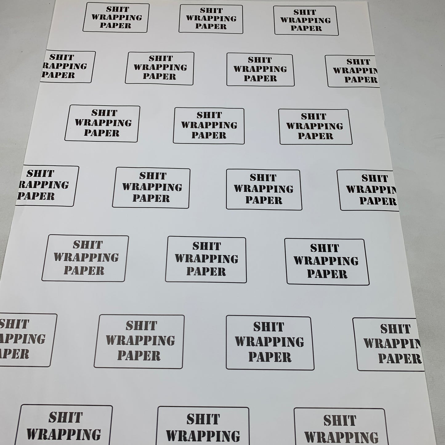 Shit Wrapping Paper (1 sheet)