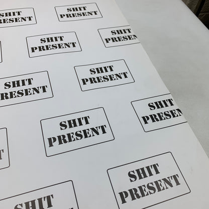 Shit Present Wrapping Paper (1 sheet)