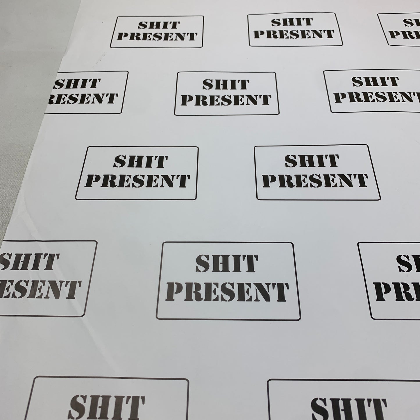 Shit Present Wrapping Paper (1 sheet)