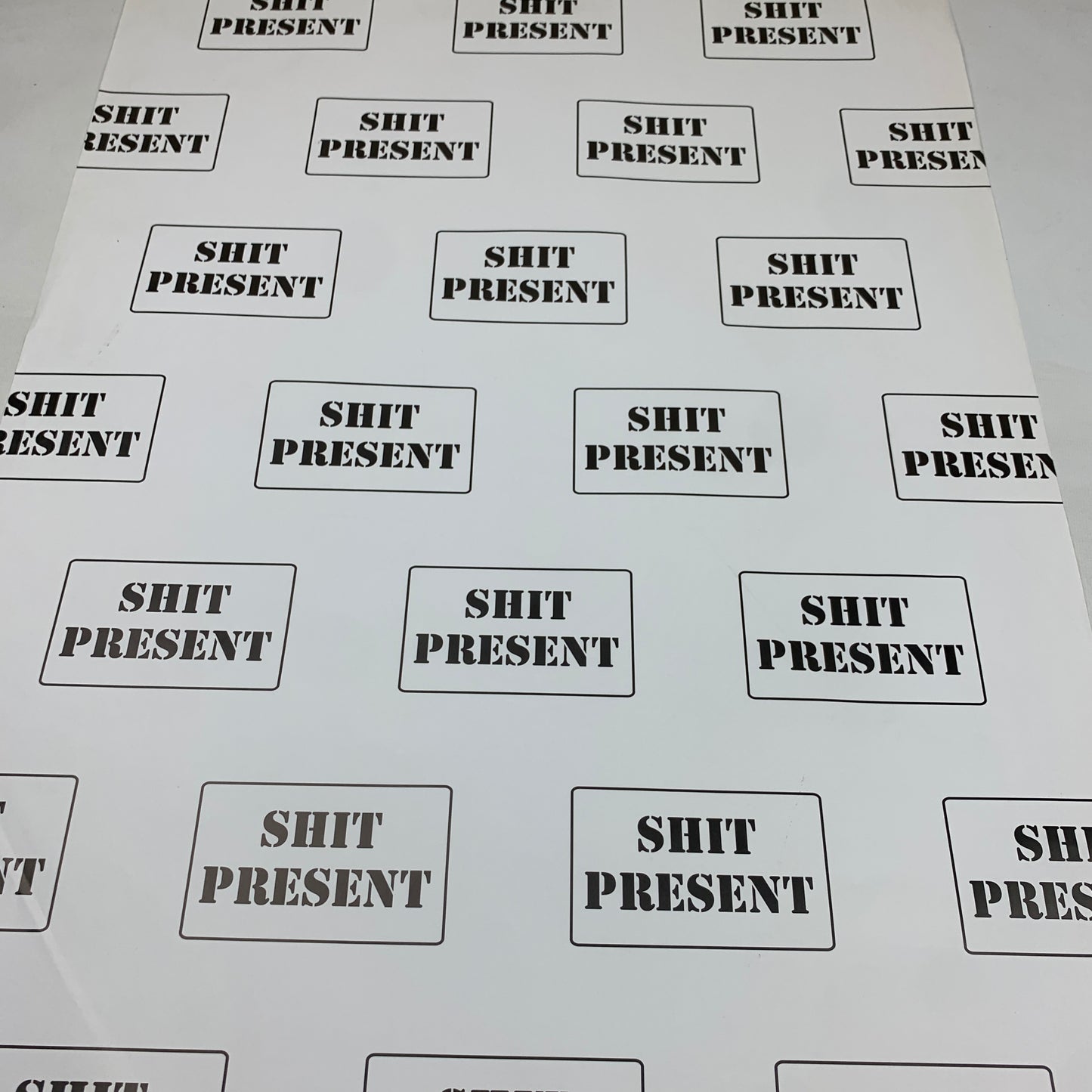 Shit Present Wrapping Paper (1 sheet)