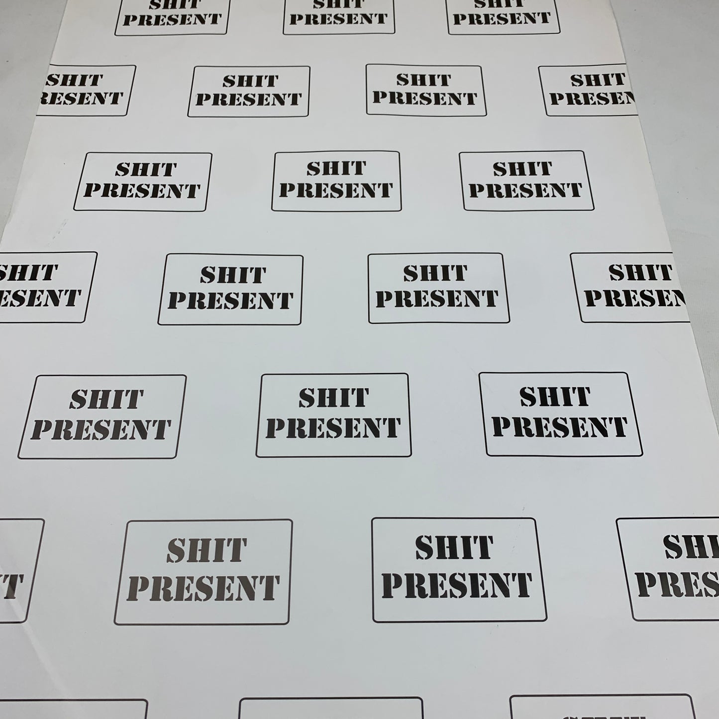 Shit Present Wrapping Paper (1 sheet)