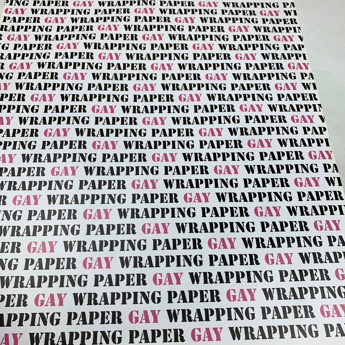 Gay Wrapping Paper (1 sheet)