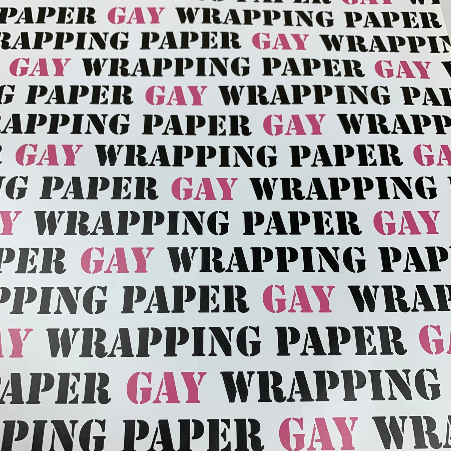 Gay Wrapping Paper (1 sheet)