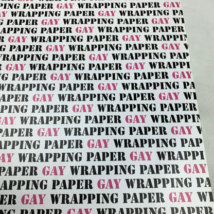 Gay Wrapping Paper (1 sheet)