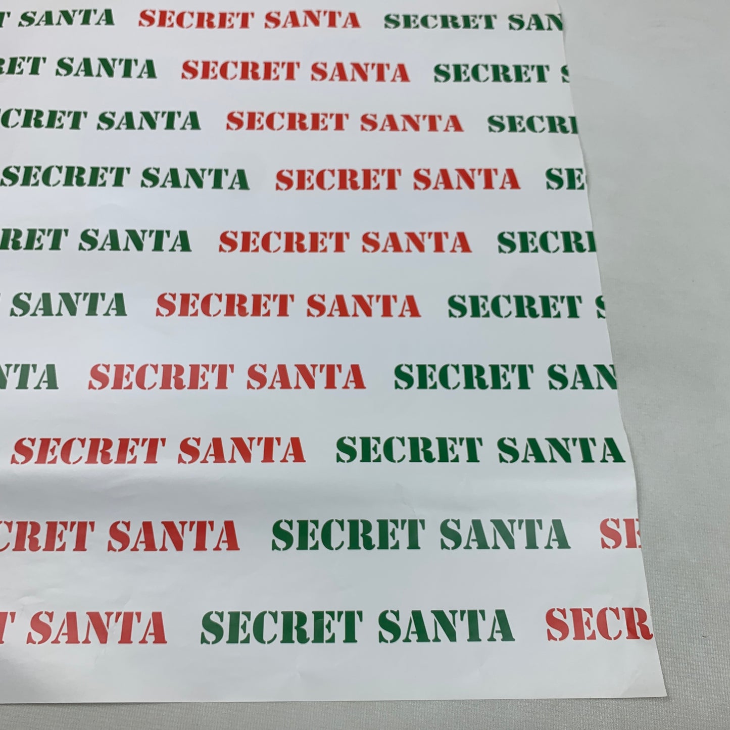 Secret Santa Wrapping Paper (1 sheet)