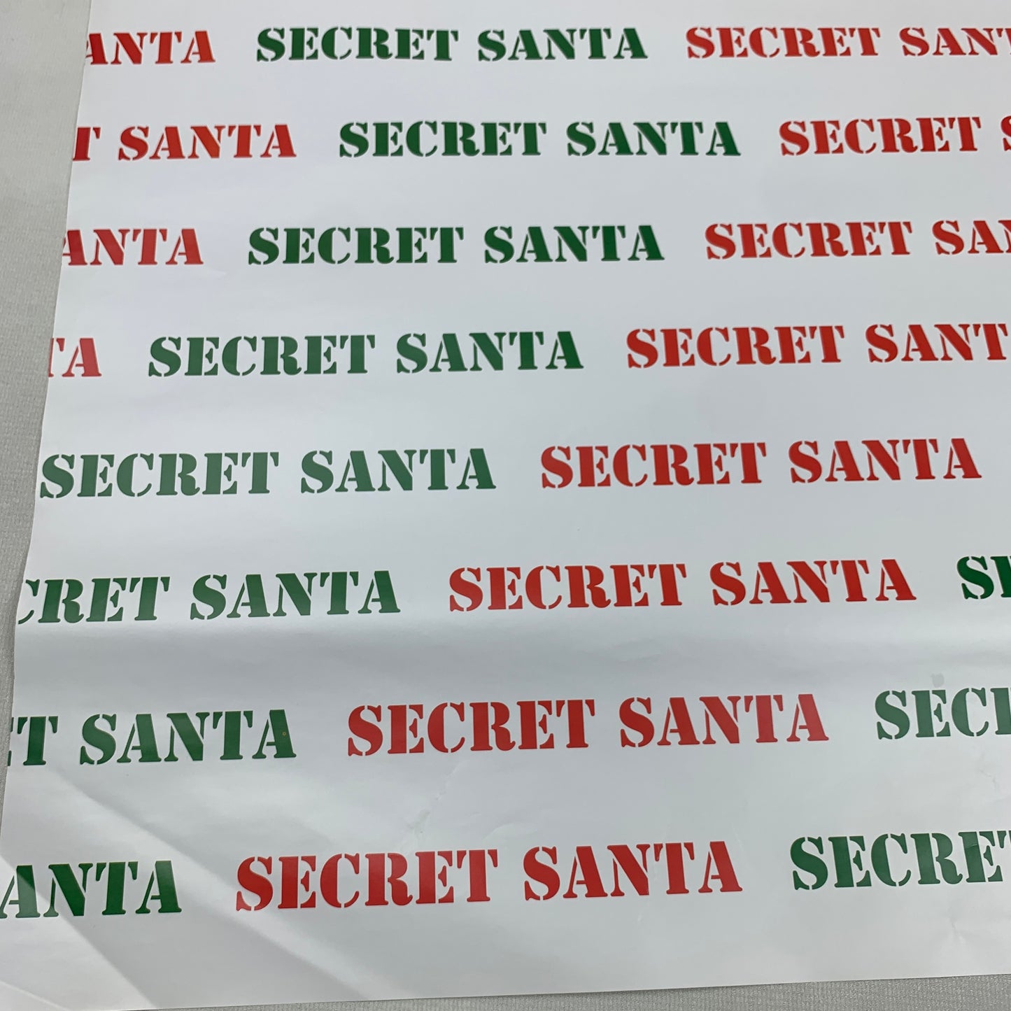 Secret Santa Wrapping Paper (1 sheet)