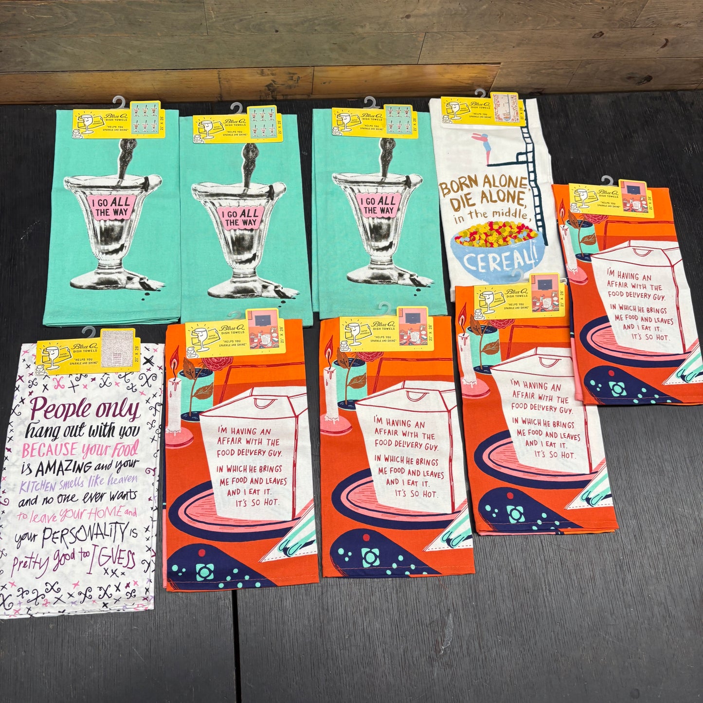 Clearance Bundle 19 - 9 printed dish towels