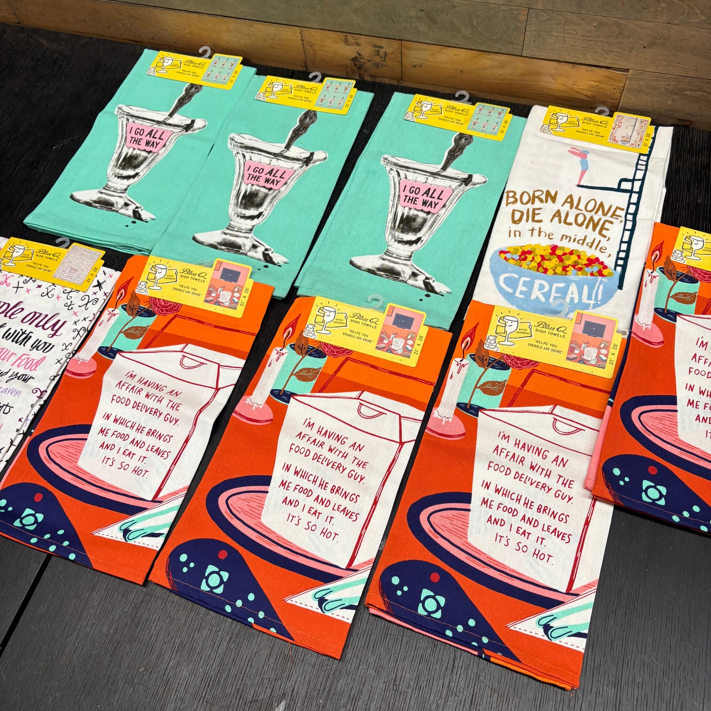 Clearance Bundle 19 - 9 printed dish towels