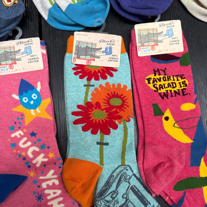 Clearance Bundle 20 -17 pairs of women's crew socks -various designs