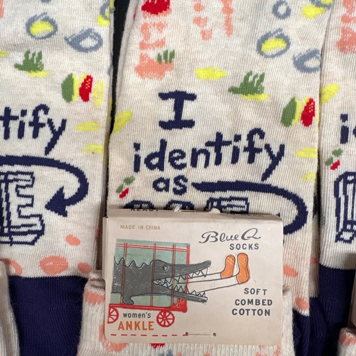 Clearance Bundle 9  - 6 pairs of I Identify as me Ankle Socks