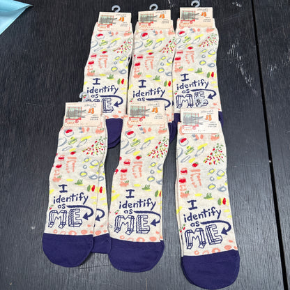 Clearance Bundle 9  - 6 pairs of I Identify as me Ankle Socks